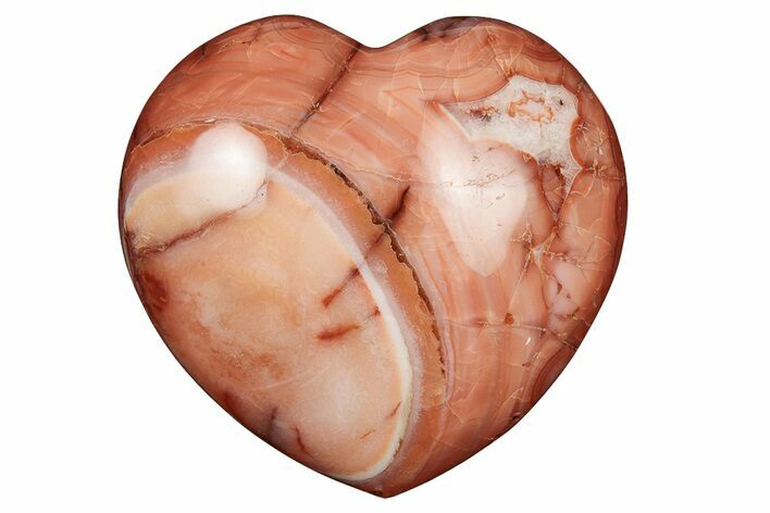 Colorful Carnelian Agate Heart #205319